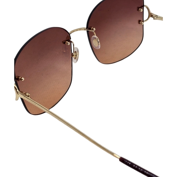 Cartier Gold Sunglasses with Dark Brown gradient Lenses main image 4